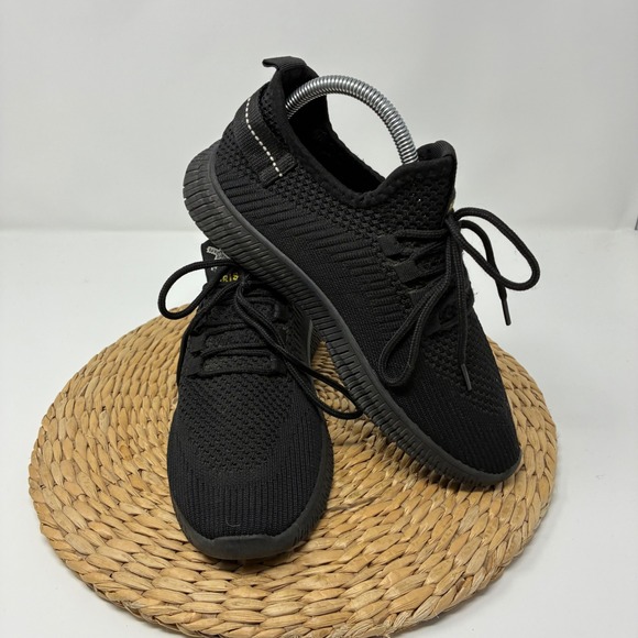 Shoes - X PARIS Black Knit Sneakers‎ Men's 7.5 Women's 9 EUR 40 Athletic Running Shoes